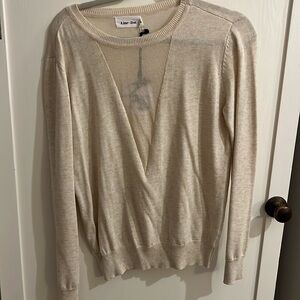 Line&Dot BNWT cream sheer cut sweater